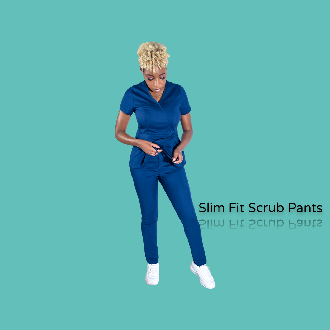 Slim Fit Scrub Pants
